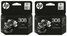 HP Cartouches d'encre, set de 2, noir, adapté pour ENVY et DeskJet