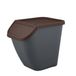 Pelican Poubelle (23 litres) avec couvercle marron