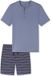 Schiesser Pyjama Blauwgrijs Maat XXL