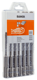 Bahco SDS+ borensets| 4-snijkanten | voor gewapend beton | 7-delig | 4651-SET-7