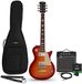 Gear4music New Jersey Select Electric Guitar Cherryburst, 10W Guitar Amp & Accessory Pack