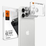Spigen Camera Protector Geschikt voor Apple iPhone 18 Pro - Glas.tR EZ Fit Optik Pro XL - 9H Tempered Glass - Zilver