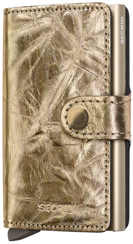 SECRID Miniwallet Crunch Portemonnees Dames - Goudkleurig