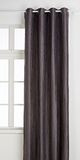 Linder Gordijn, 8 oogjes, rond, 65% viscose, 35% polyester, grijs, 135 x 260 cm