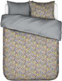 Essenza Aurelina Housse de couette Coton bio satiné Global grey - Lits-Jumeaux - 240x200/220 cm