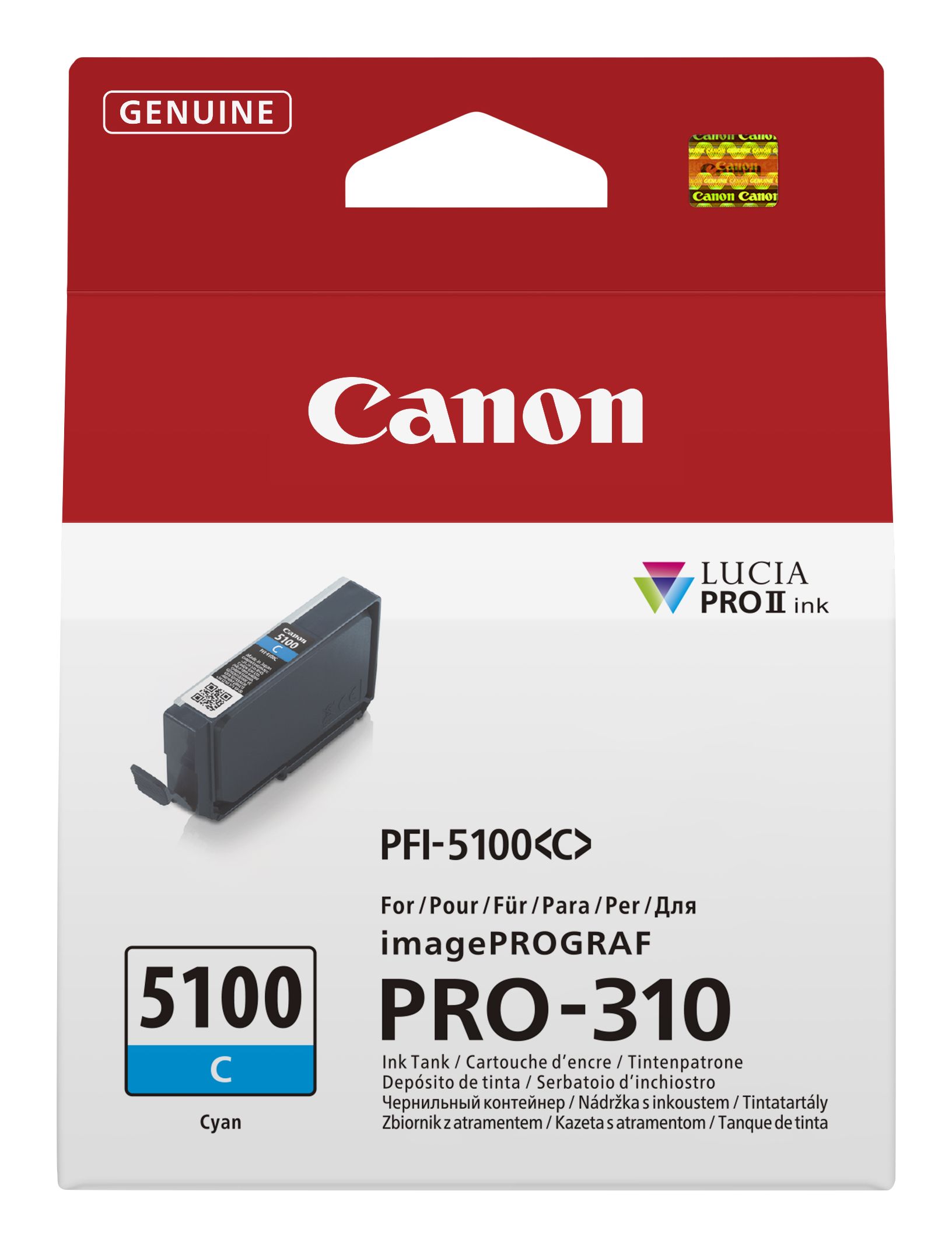 Canon PFI-5100MBK - Cyaan - Inktpatroon