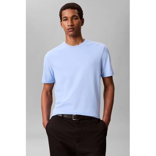 Calvin Klein regular T-shirt lichtblauw