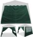 Casaria 2x Zijgevel Vouwpaviljoen Capri groen 3x3m