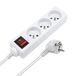 Waytex 52119 Stekkerdoos, 3 stopcontacten, kabel, 1,50 m, wit