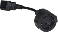 Link Accessori LKADSK netstekker adapter C14 Type C (Europlug) Zwart