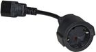 Link Accessori LKADSK netstekker adapter C14 Type C (Europlug) Zwart
