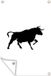 GreatGardenPosters Tuinposter buiten Zwart-witte illustratie van een stier - 60x90 cm - PVC - Rechthoek