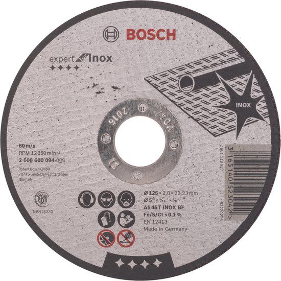 Bosch Accessoires Bosch DSS RECHT RVS 125X2