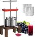 VEVOR Presse-agrumes avec support, 2 L, Acier inoxydable, Argent