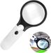 Loupe de lecture sans marque, loupe à main 30X avec 3 lampes LED