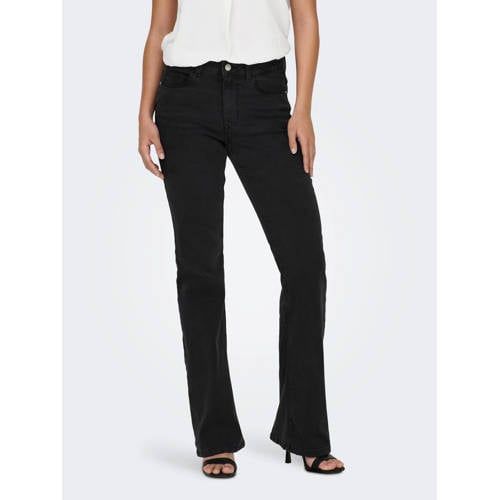 JDY Flared High Waist Jeans - Dark Grey Denim