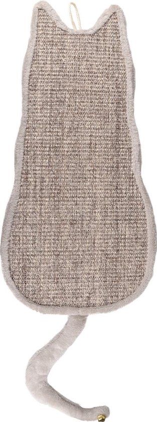 Flamingo Greta Krabplank - Grijs - Kattensilhouette - 34x3.5x90cm