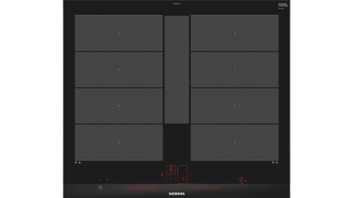 Siemens iQ700 EX675LYV1E - 60cm Induction Cooktop - Black - Built-in