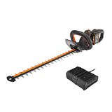 WORX WG286E heggenschaar, 2 x 20 V/2 Ah, lithium, lemmet 58 cm, snijdiameter 25 mm, batterijen en dubbele snellader inbegrepen