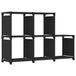 VidaXL Kast met 5 schappen, zwart, polyester, staal, 1030 mm breed