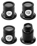Loupe de bijouterie - 5x 10x 15x 20x - Loupe - Set de 4
