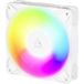 Arctic P12 Pro Reverse A-RGB - 120 mm Premium ventilator met omgekeerde luchtstroom, PWM ventilator met Y-kabelsplitter, 500-3000 rpm, 0 rpm <5% PWM, 5V Digital RGB, hydrodyn. lager, 4-Pin - Wit