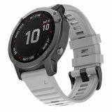 By Qubix - Siliconen bandje - Grijs - Geschikt voor Garmin Fenix 9 / 9 pro - 51mm