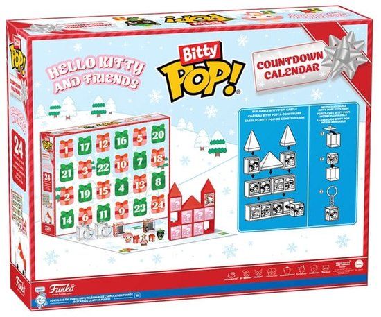 Funko Hello Kitty Bitty POP! 24 Day Countdown Advent Calendar Mini-Figuur - 2cm