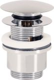 Plieger Afvoerplug Wastafel - Clickwaste Afvoerplug 5/4" - Clickclack - Met Overloop - Chroom
