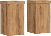 vidaXL Plantenstandaard 2 stuks eiken 10 x 10 x 18 cm bewerkt hout