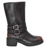 ONLY ONLY ONLBlossom imitatieleren bikerboots - bruin