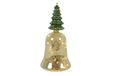 Countryfield Cloche de Noël LED Jolie M 12x12x25,5cm - or