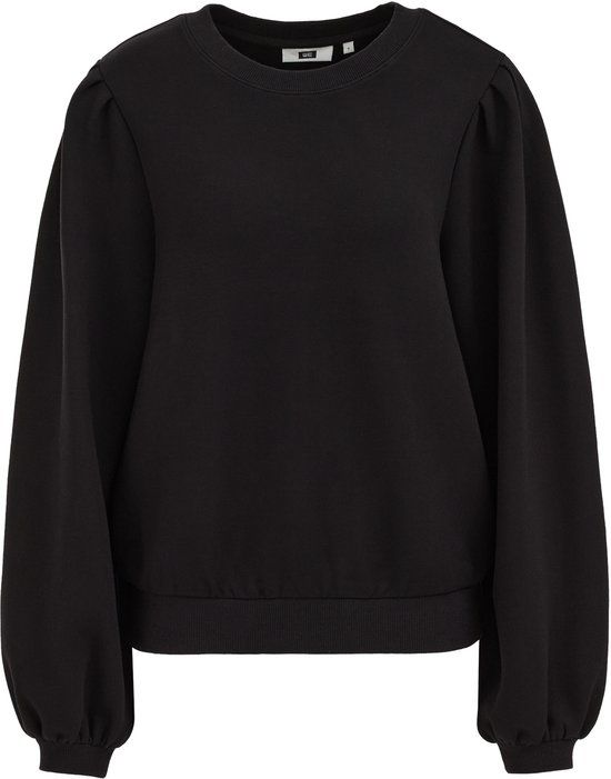 WE Fashion Dames jersey sweater met ballonmouwen