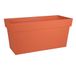 EDA - Toscane Muret 80 cm Plantenbak op wielen - Oranje gravelaarde