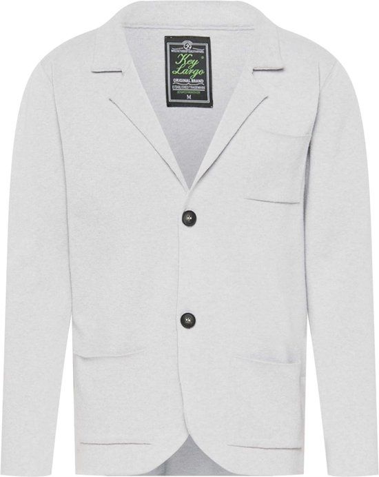 Key Largo Gebreid Vest - Lichtgrijs - L - Heren