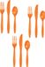 Creative Converting set de couverts - 144 pièces - plastique réutilisable - orange