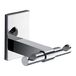Gedy G-Singapur dubbele kleerhanger, verchroomd, afmetingen 6 x 7,5 x 6,6 cm, handdoekhouder van roestvrij staal en crmall, 10 jaar garantie, R&E-design, uniek design