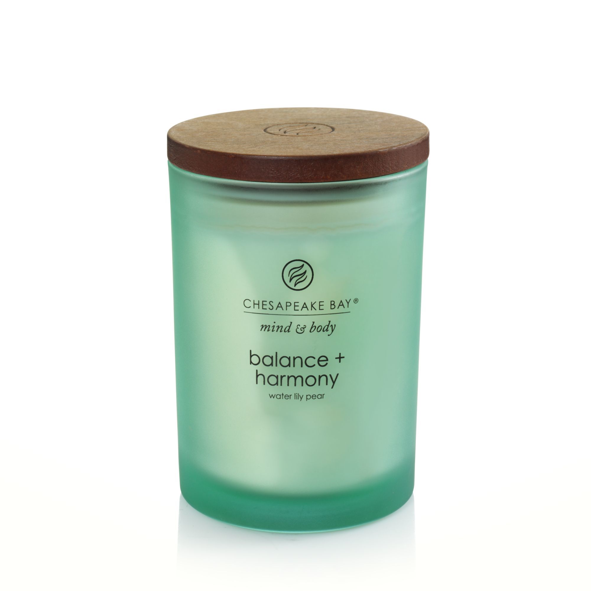 Chesapeake Bay Balance & Harmony Cylinder Candle - Green - 24 Hour Burn Time