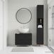 Maison Exclusive - Ensemble de meubles de salle de bain, composé de 2 pièces, modèle ALKMAAR, noir, fabriqué en panneau de fibres de bois