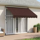 Maison Exclusive - Parasol à commande manuelle, marron, 250 cm
