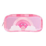 Tinc Leuke roze transparante PVC schooletui | Reizen & Cosmetische tas (MAPVPCPK)