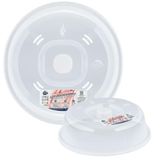 CARE+PROTECT bordenafdekking voor de magnetron; ideaal accessoire voor koken met de magnetron, spatbescherming, BPA-vrij, 26,2 x 26,2 x 7,6 cm, wit