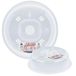 CARE+PROTECT bordenafdekking voor de magnetron; ideaal accessoire voor koken met de magnetron, spatbescherming, BPA-vrij, 26,2 x 26,2 x 7,6 cm, wit