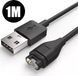DrPhone 2x USB Kabel - Zwart - 1m - Geschikt voor Garmin Smartwatches