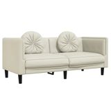 VidaXL 372639 bank 2 zitplaatsen Crème