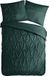 Pure Housse de couette Luxe Stiksel Plooien Donkergroen 140x200/220 cm Microvezel