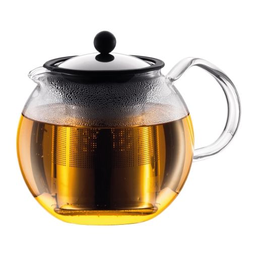 Bodum Assam Theemaker - 1.5 liter - Chroom, Transparant
