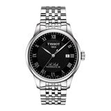 Tissot T-Classic Le Locle Automatisch Horloge - Mannen - Zilverkleurig - Zwart