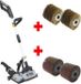 FARTOOLS Pack rénovateur de surface au sol sur pied + 2 brosses fil laiton + 2 brosses lamelles abrasives