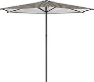 vidaXL Tuinparasol Rechthoekig 2,7 x 2,7 m Polyester Zwart en Wit